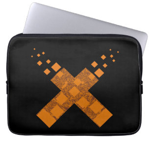 Capa Para Notebook Flame Laranja Cult Ritual Cross Fire Torre H