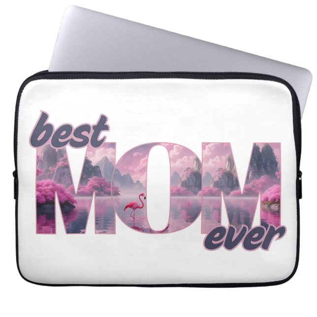 Capa Para Notebook Flamingos in einer Traumwelt - best Mom ever (Frente)