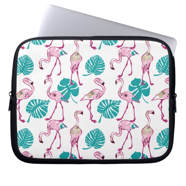Capa Para Notebook Flamingos Rosa (Frente)