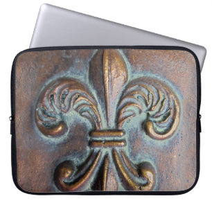 Capa Para Notebook Fleur De Lis, Impresso De Olho De Cobre