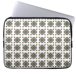 Capa Para Notebook Floco de Neve Mandala de Natal