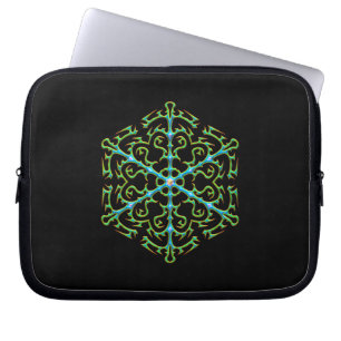 Capa Para Notebook Floco de neve multicolor 1