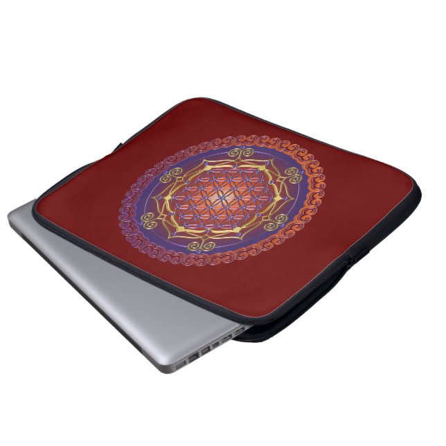 Capa Para Notebook FLOR DA VIDA / Blume des Lebens - Ornamento I (Frente Inferior)
