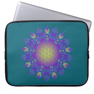 Capa Para Notebook Flor da Vida - Mandala Indiana 3