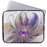 Flor de Arte Abstrato, Enérgica e Colorida