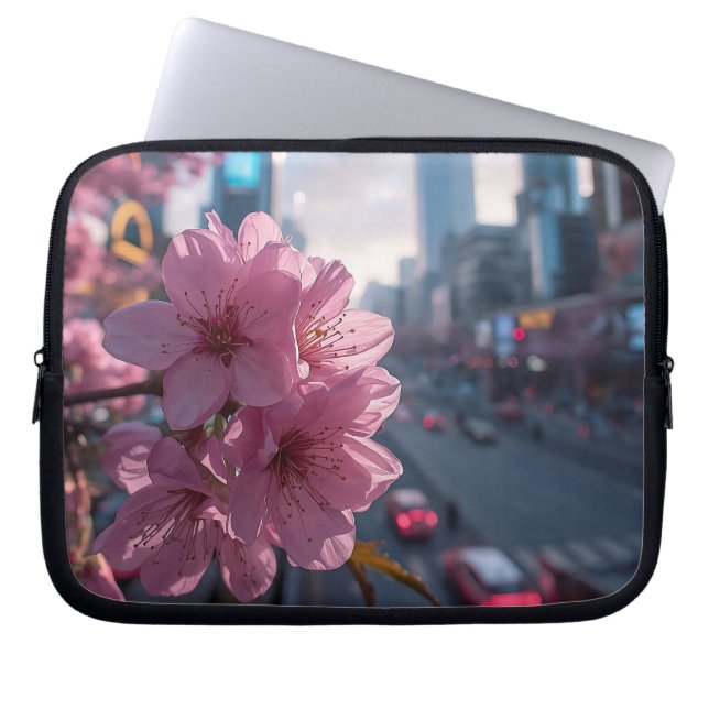 Capa Para Notebook Flor de Cerejeira Moderna 3m (Frente)