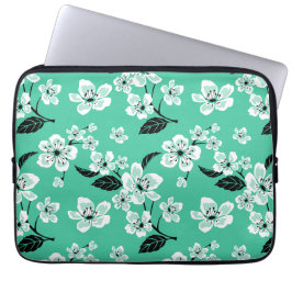CAPA PARA NOTEBOOK FLOR DE CEREJEIRA - SAKURA (HORTELÃ)