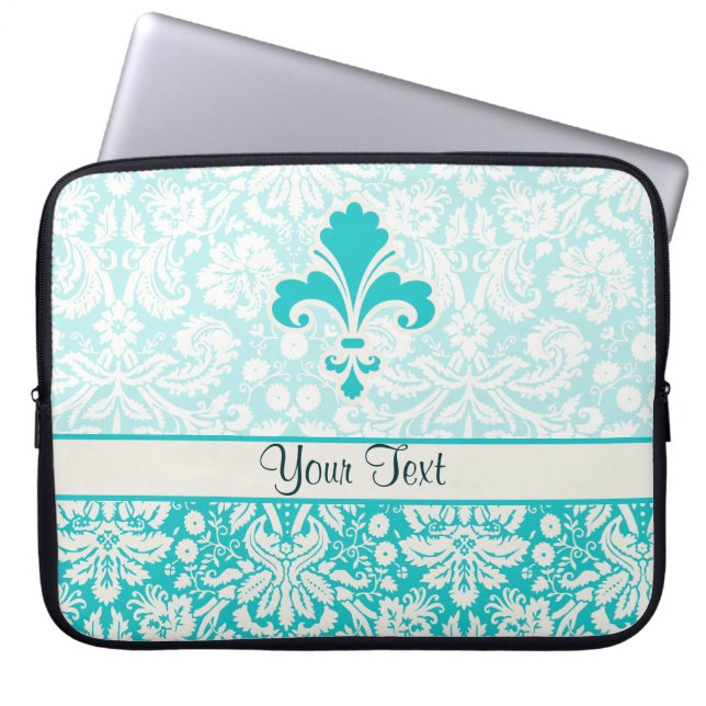 Capa Para Notebook Flor de lis da cerceta (Frente)