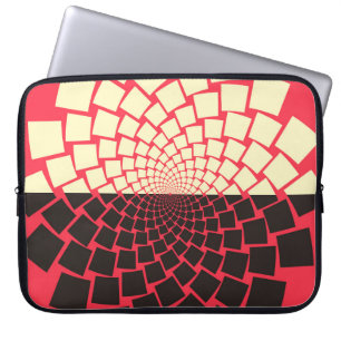 Capa Para Notebook Flor Estilizada: Marinha Vermelha Negra