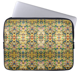 Capa Para Notebook Flor Mercado Vintage Amarelo de Flores Selvagem Bo