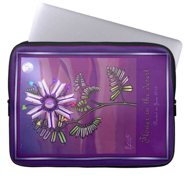 Capa Para Notebook Flor no deserto (Frente)