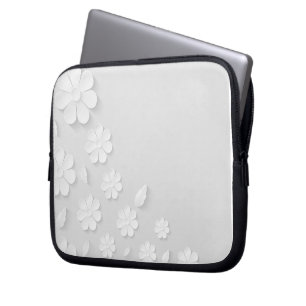 Capa Para Notebook flor-papel-fundo-branco