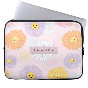 Capa Para Notebook Flor Personalizado de Margarida de Pastel Cute