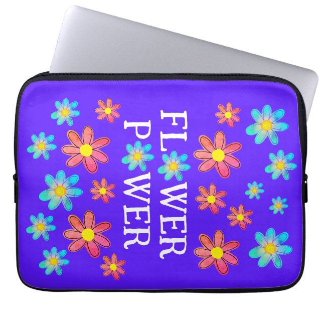 Capa Para Notebook Flor Power Purple (Frente)