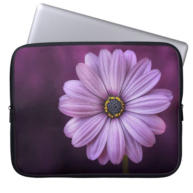 Capa Para Notebook Flor Roxo no Bloom (Frente)