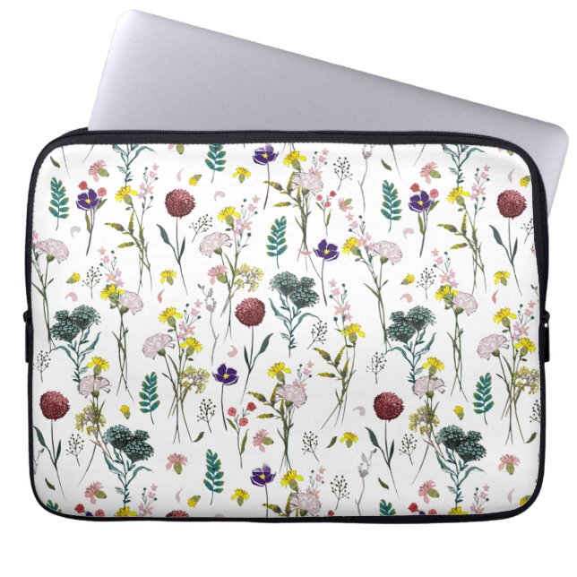Capa Para Notebook Flor Silvestre Vibrante (Frente)