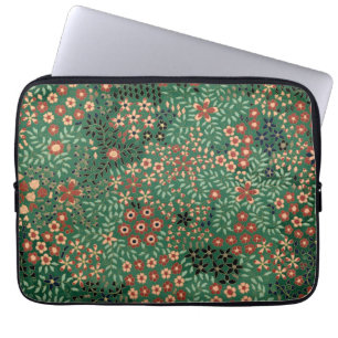 Capa Para Notebook Flor verde japonesa flora tradicional