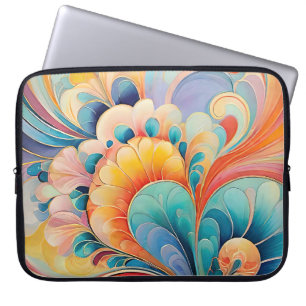 Capa Para Notebook Flora 3 Floral Pastel Caso De Laptop