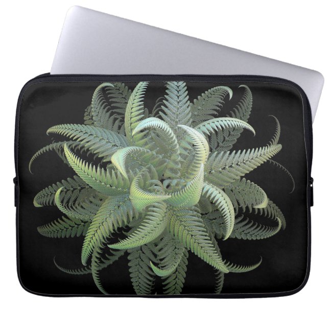 Capa Para Notebook Floração de Samambaia Fractal (Frente)