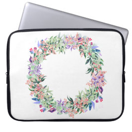 Capa Para Notebook Floral Berries Wreath