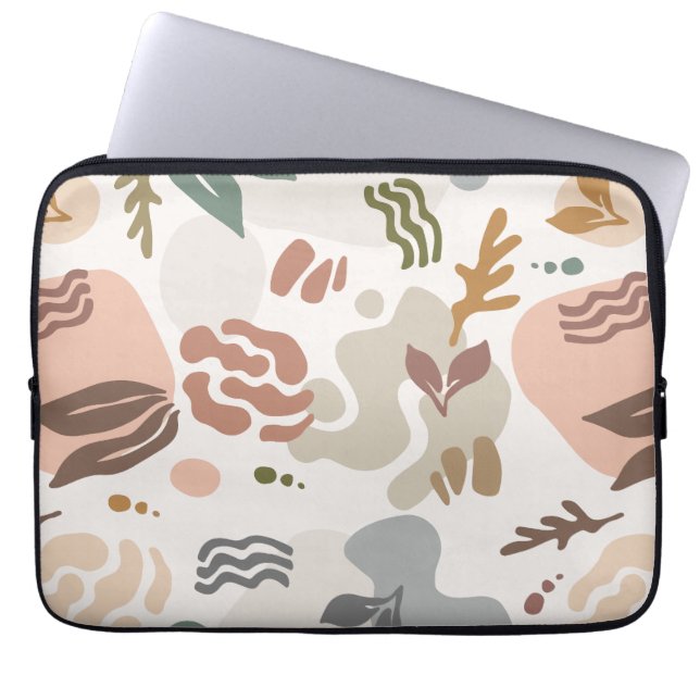 Capa Para Notebook Floral botânico minimal  (Frente)