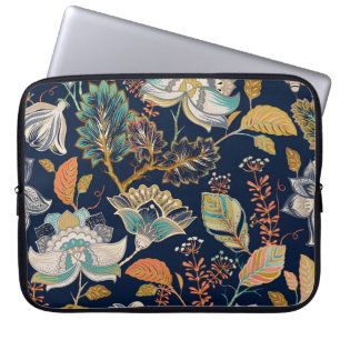 Capa Para Notebook Floral Colorido: Fundo sem costura