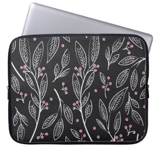Capa Para Notebook Floral Desenho Da Mão: Design sem costura