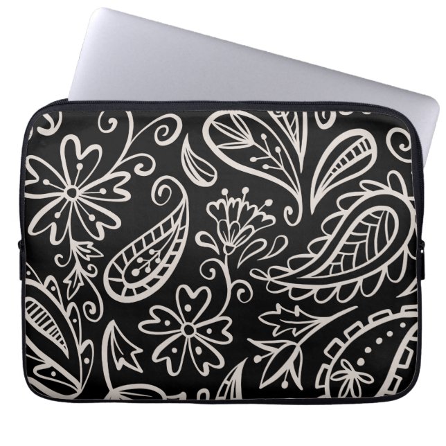 Capa Para Notebook Floral E Sem Glamor Padrão Moderno (Frente)