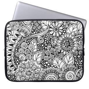 Capa Para Notebook Floral étnico inspirado