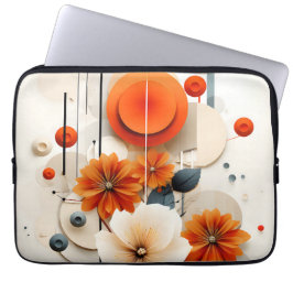 Capa Para Notebook Floral Geométrico Abstrato