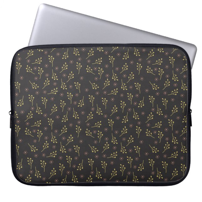 Capa Para Notebook Floral padrão flores de primavera (Frente)