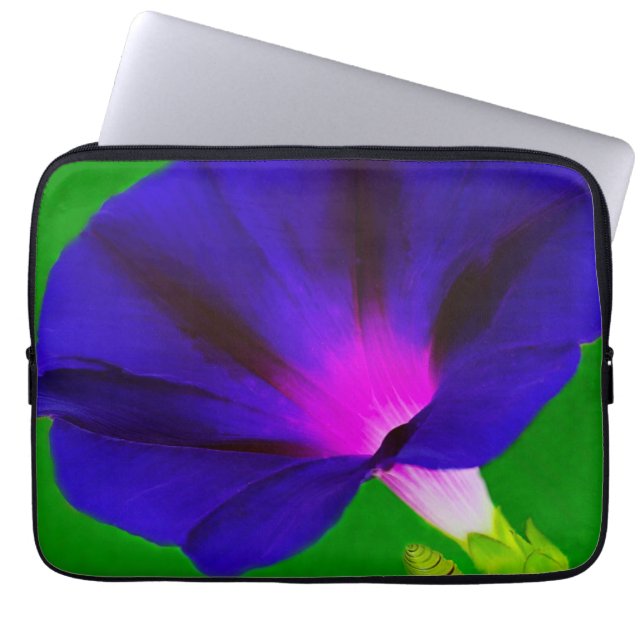 Capa Para Notebook Floral Roxo-Rosa Ardente  (Frente)