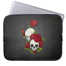 Capa Para Notebook Floral Skulls Dia de los Muertos | Bolsa para Lapt