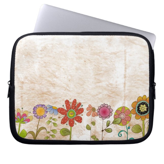 Capa Para Notebook Flores (Frente)