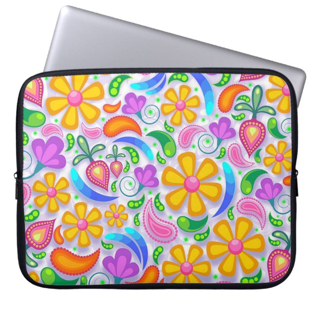 Capa Para Notebook Flores (Frente)