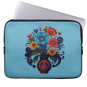 capa para notebook flores
