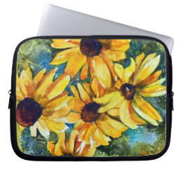 Capa Para Notebook Flores Amarelas