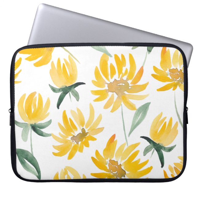 Capa Para Notebook Flores Amarelas Pão-de-Verão (Frente)