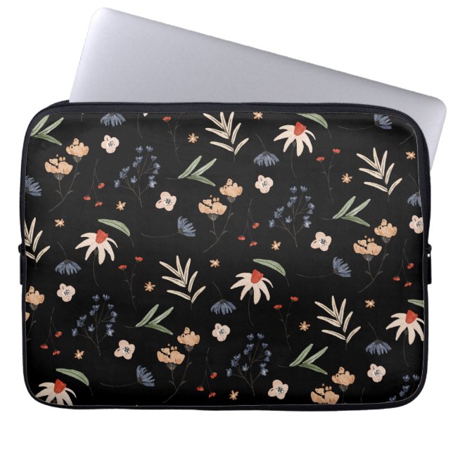 Capa Para Notebook Flores aquáticas simples 1 (Frente)