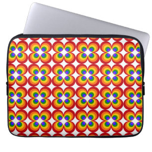 Capa Para Notebook Flores Arco-íris Trippy