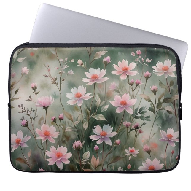 Capa Para Notebook Flores bonito (Frente)
