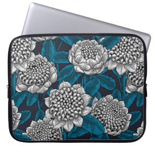 Capa Para Notebook Flores brancas de waratah