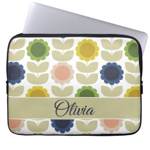 Capa Para Notebook Flores Caules Verão Groovy Retrô