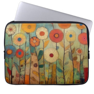 Capa Para Notebook Flores Coloridas Boêmicas