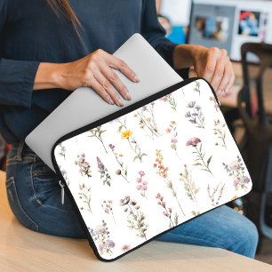 Capa Para Notebook Flores Coloridas, Flores Selvagens, Flores De Jard