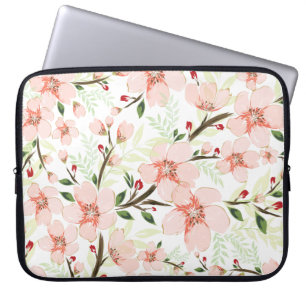 Capa Para Notebook Flores Cor de Rosa