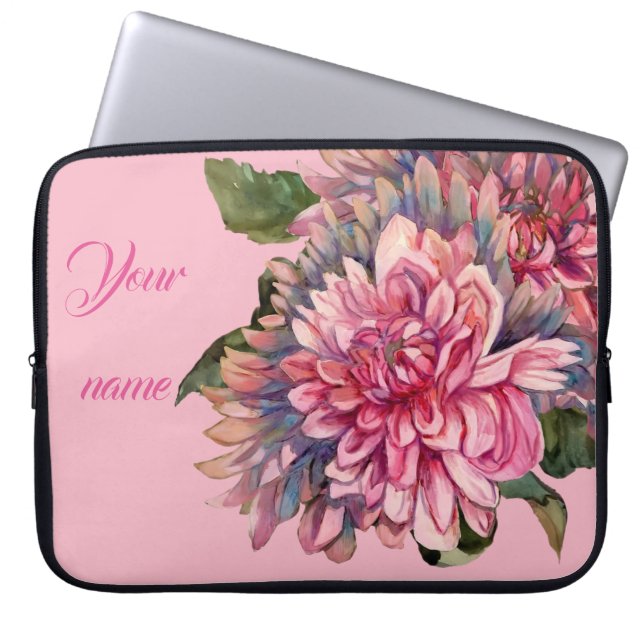 Capa Para Notebook flores dahlias (Frente)
