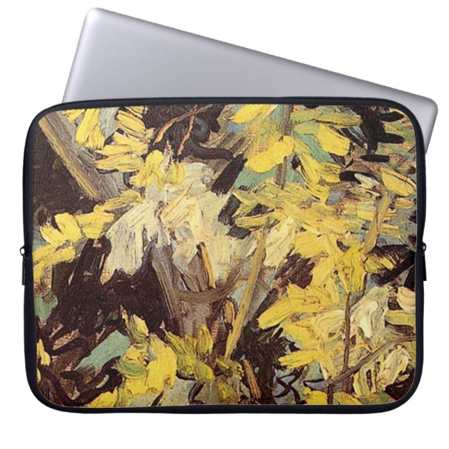 Capa Para Notebook Flores de Acacia Flagres Vincent van Gogh. (Frente)