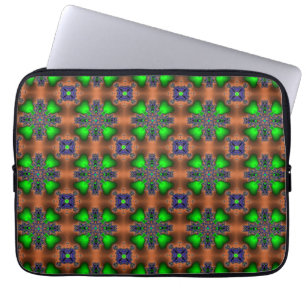 Capa Para Notebook Flores de Artdeco no Estilo Retroativo