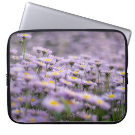 Capa Para Notebook Flores de Aster Roxo